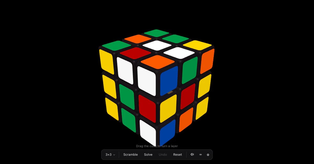 A colorful tactile cube floating against a minimal dark studio interface labeled Rubix.
